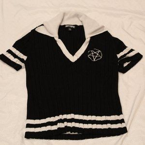 T shirt with upside down Pentacle